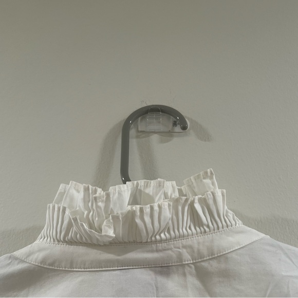 Talbots White Ruffled Blouse - Picture 7 of 8